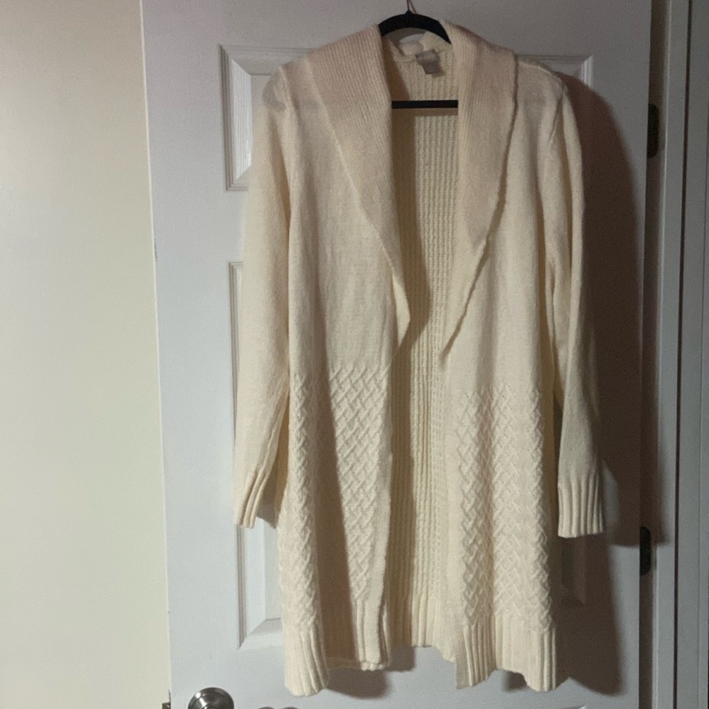 NWT Chico’s cable cardigan